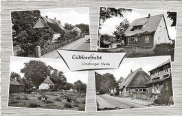 Häuser: A. Petersen, H. Tödter, Fam. Seifert, Fam. Emmann